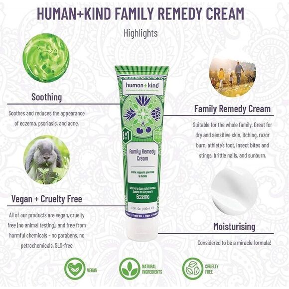 HUMAN + KIND - NWT Duo/Grapefruit Body Wash & Family Remedy Cream/8.45 & 3.53 oz - Picture 14 of 15